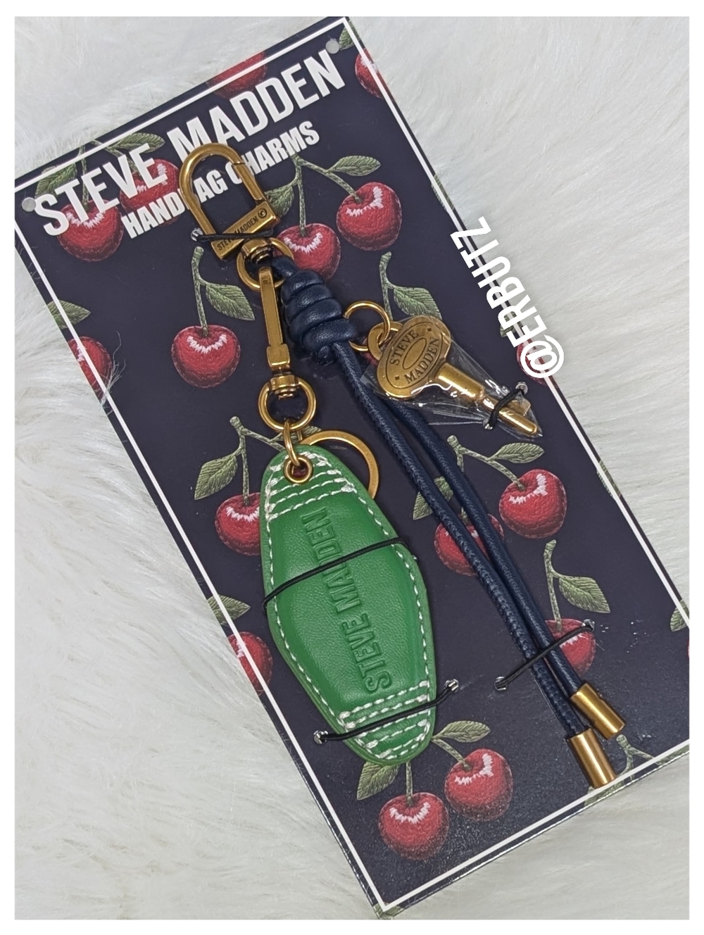 Steve Madden Leather Keychain Handbag Charm 🗝️